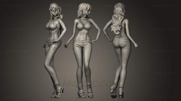 Figurines of girls (STKGL_0030) 3D model for CNC machine